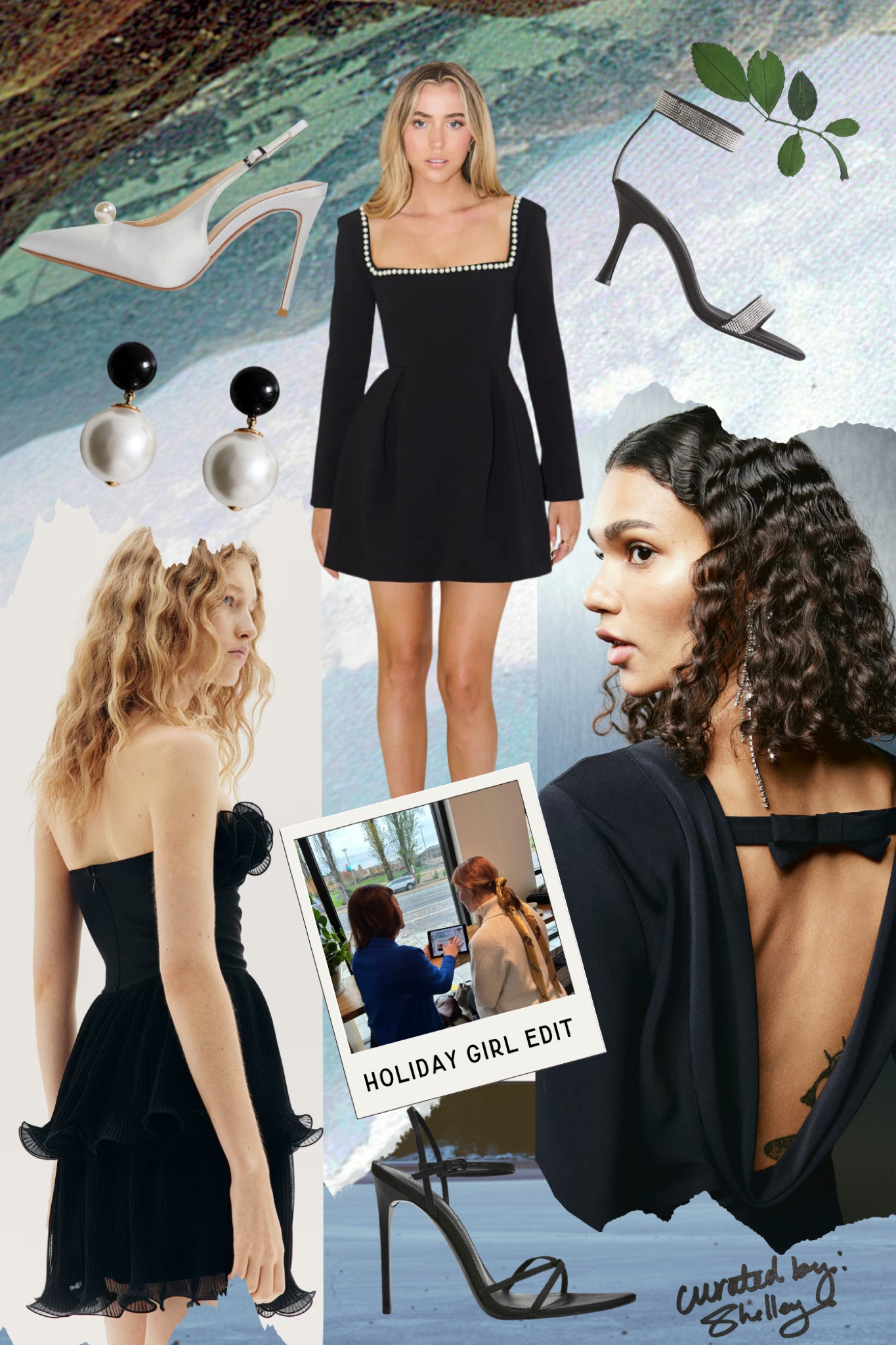 Holiday party season is calling, and this edit is answering in style. Sleek black dresses with flirty details, statement heels, and timeless pearl accents will have you turning heads all night. Perfect for soirées, date nights, or just feeling fabulous. These staples are your ticket to effortless holiday glam—snag them before they’re gone before Black Friday!  #HolidayStyle #PartyReady #EffortlessGlam #blackfriday

#LTKStyleTip #LTKCyberWeek #LTKHoliday