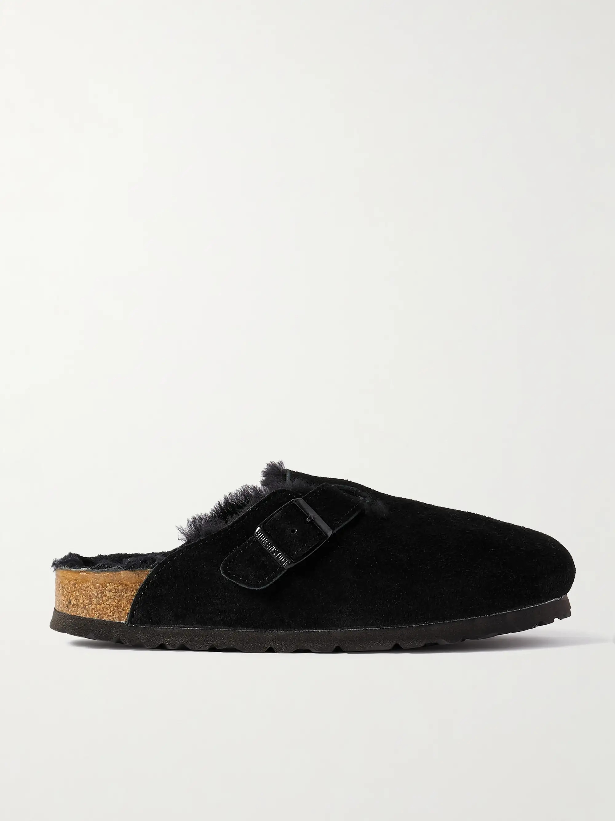 Boston shearling-lined suede slippers | NET-A-PORTER (UK & EU)