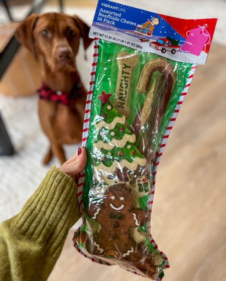 You can score last minute gift ideas from @Walmart with on-line pickup and delivery! #ad You’ll want to make sure your pups have something to open under the tree. Opal is going to love this assortment of beef hide chews! #walmart #walmartpartner 

#LTKGiftGuide #LTKHoliday #LTKfamily