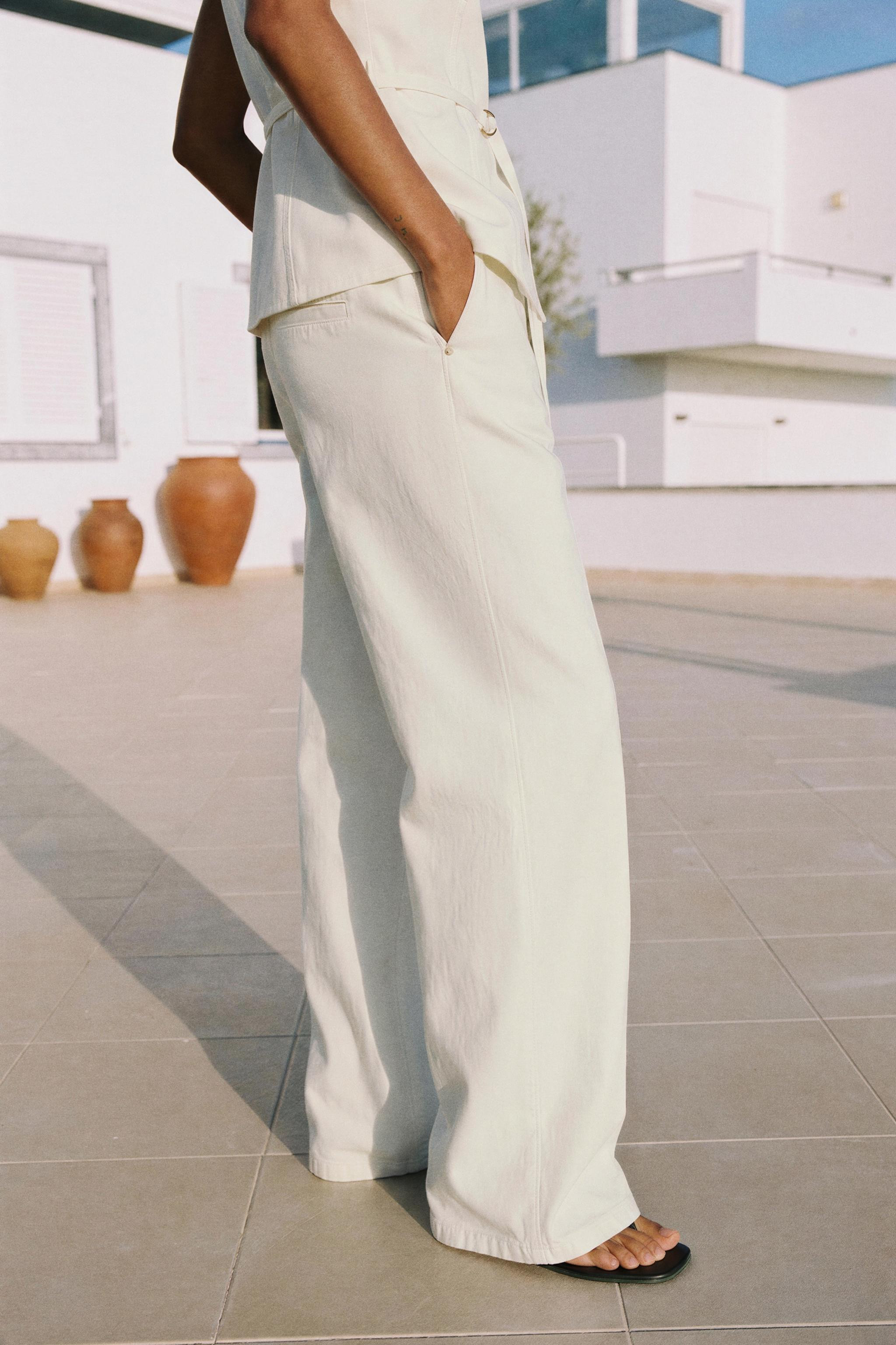 Z1975 STRAIGHT LEG JEANS WITH PRESSED CREASE | Zara US