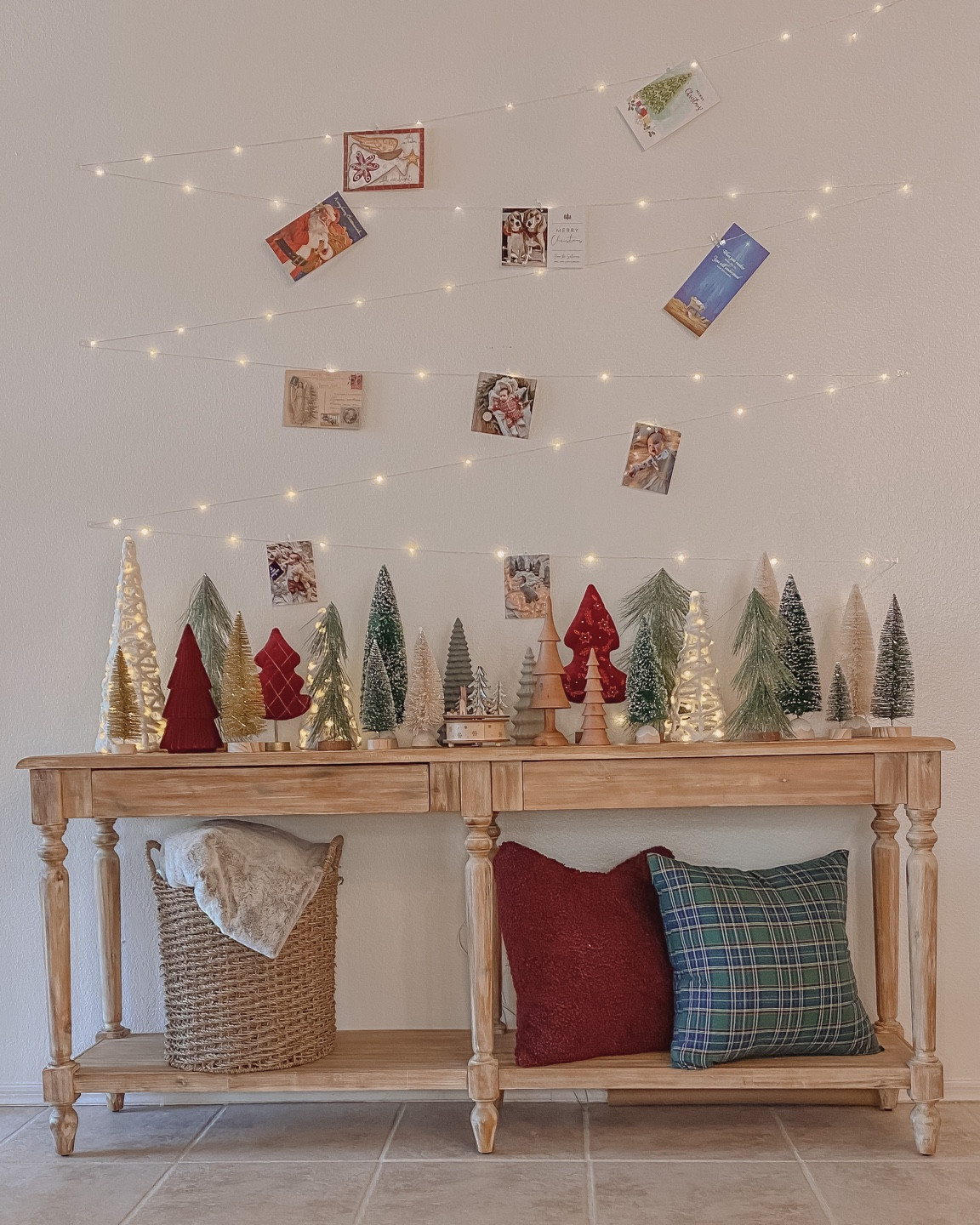 Christmas decor. Christmas lights. Christmas entryway table. Christmas tree. 

#LTKhome #LTKHoliday #LTKGiftGuide