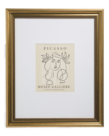 16x20 Matted To 8x10 Beaded Bevel Portrait Wall Frame | Metal | Marshalls