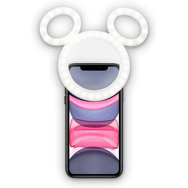 Disney Mickey Mouse Ring Light Selfie Clip On Light for Smartphone White - Walmart.com | Walmart (US)