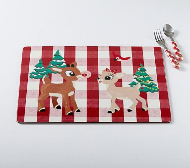 Rudolph® Cork Placemat | Pottery Barn Kids | Pottery Barn Kids