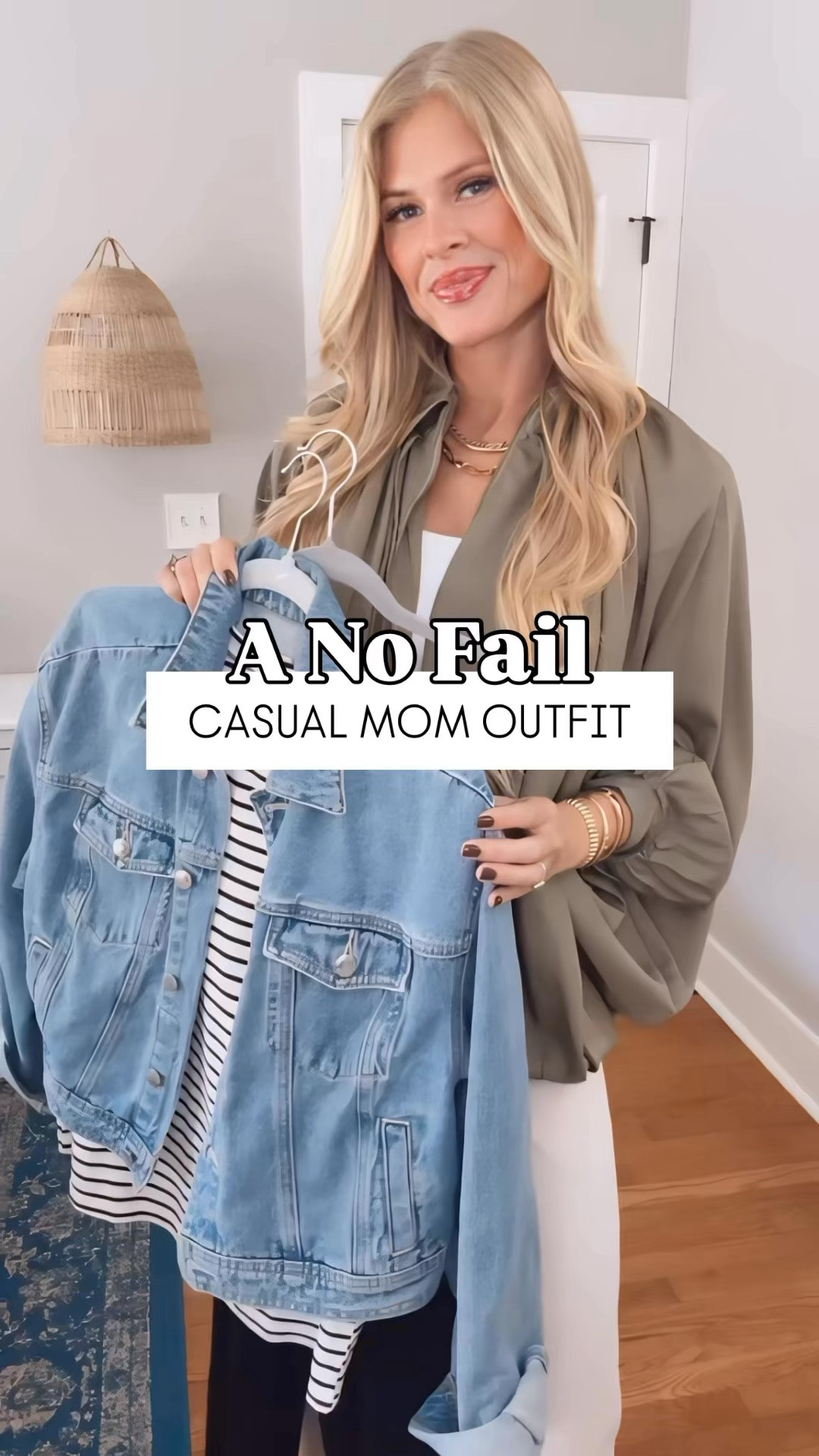 This is my kind of outfit 👏🏼 These stretchy pants are absolutely incredible - they even come in six different length options!

Wearing size small 33” in the pants, small in the striped top, and I linked a similar jean jacket!

#momstyle #casualoutfitideas #mommusthaves #fallstyle #amazondeals

#LTKgrwm #LTKootd #LTKmomlife