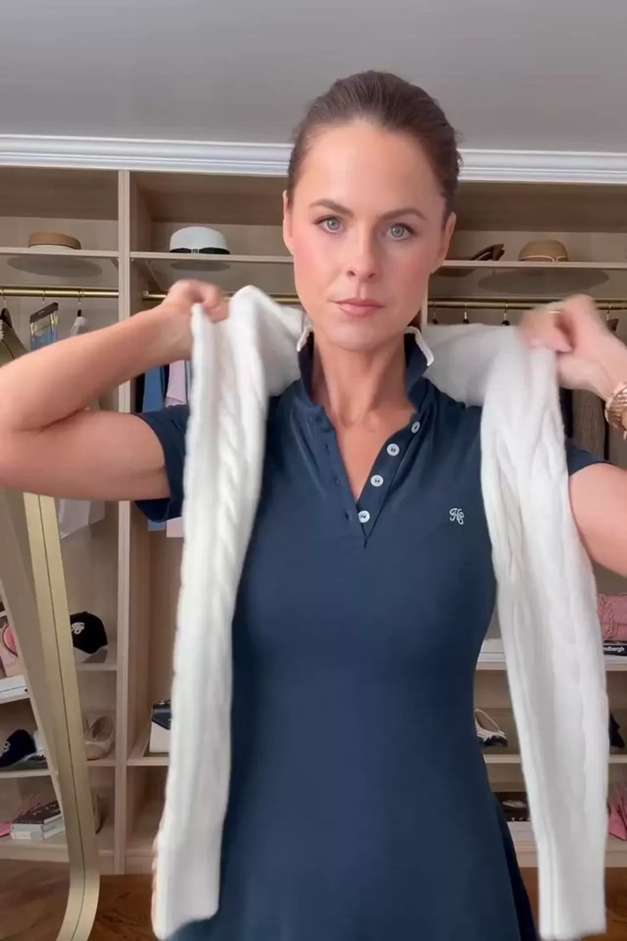 Jilly Polo Dress (Washed Navy) | Holland Cooper