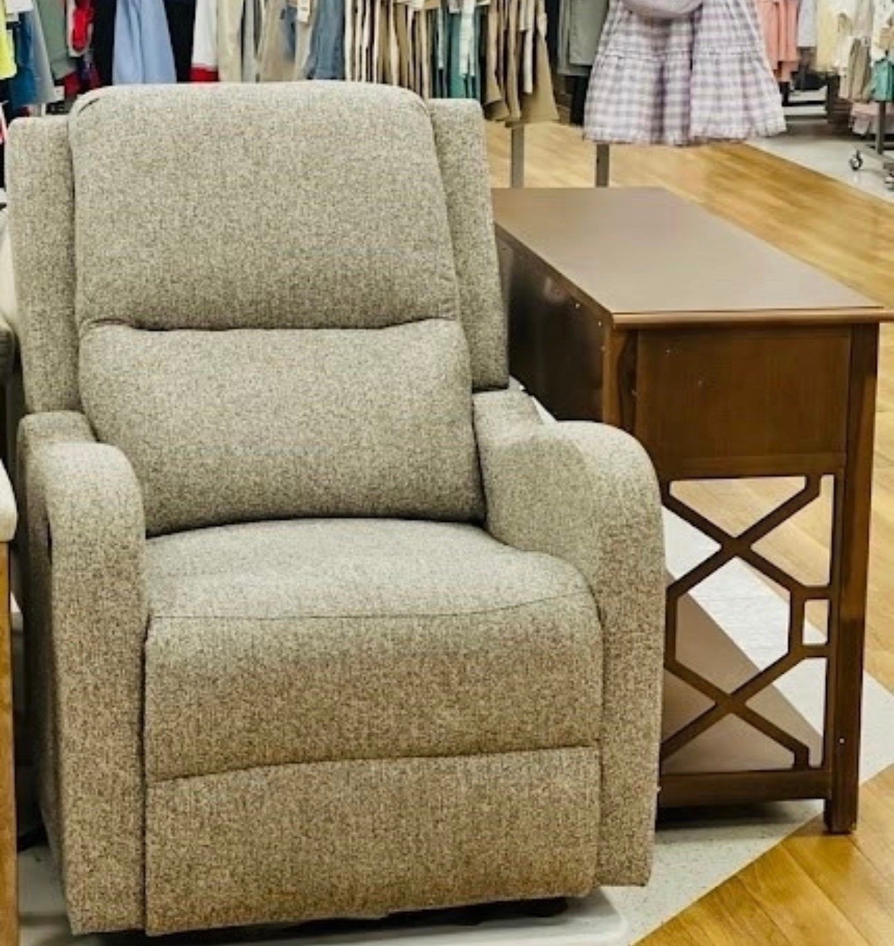 Who says recliners can't be chic? ✨ This oatmeal-colored textured chair is proof you don’t have to sacrifice style for comfort. The perfect spot for morning coffee or a late-night read.

#LTKHome