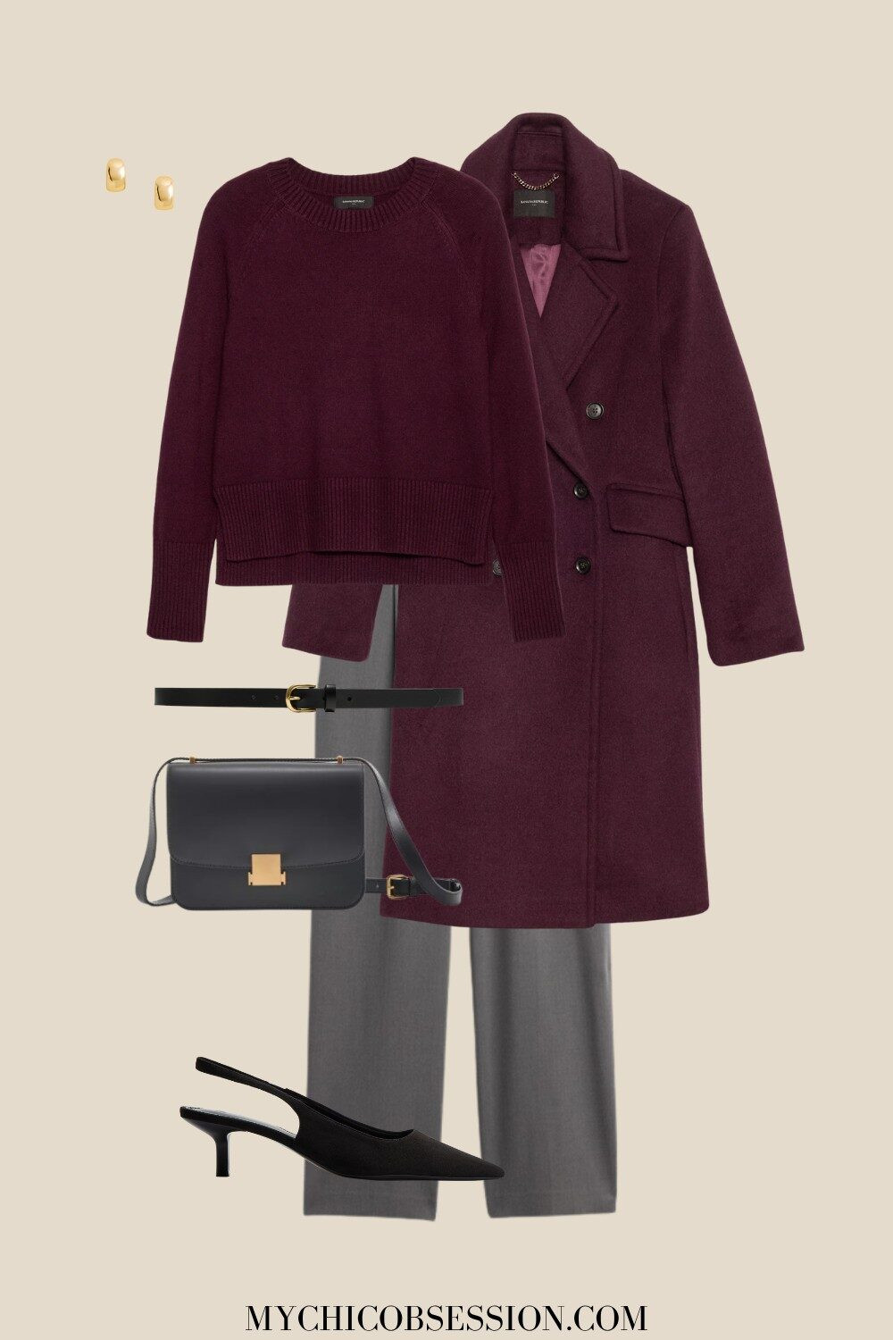 Burgundy is one of the best colors to make your winter outfits look expensive. Pair it with a neutral like gray for an effortlessly elegant look this season. 

 #LTKSeasonal #LTKWorkwear