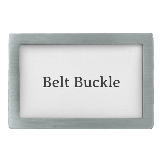 Remove This Text & Add Your Own Design Rectangle Belt Buckle | Zazzle