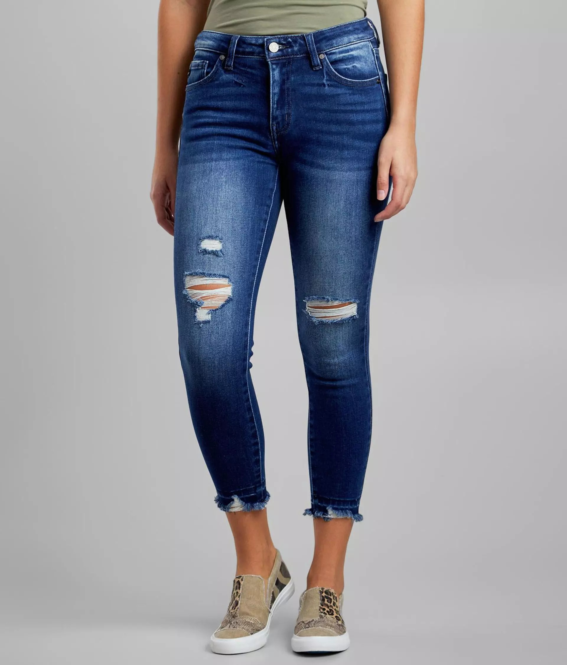 Mid-Rise Ankle Skinny Stretch Jean | Buckle