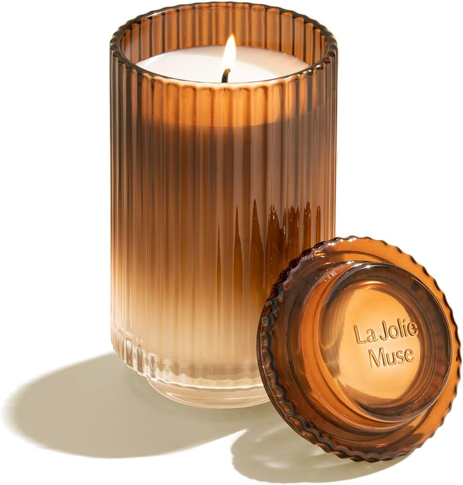 LA JOLIE MUSE Moroccan Amber Scented Candle, 19 Oz Large Candles for Home Scented, Candles Gifts ... | Amazon (US)