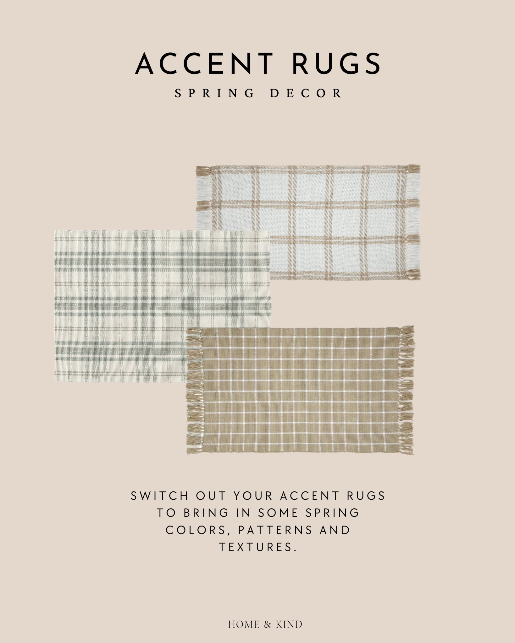 Switch out your accent rugs to bring in some spring colors, patterns, and textures! 

#LTKHome #LTKFindsUnder50 #LTKSeasonal
