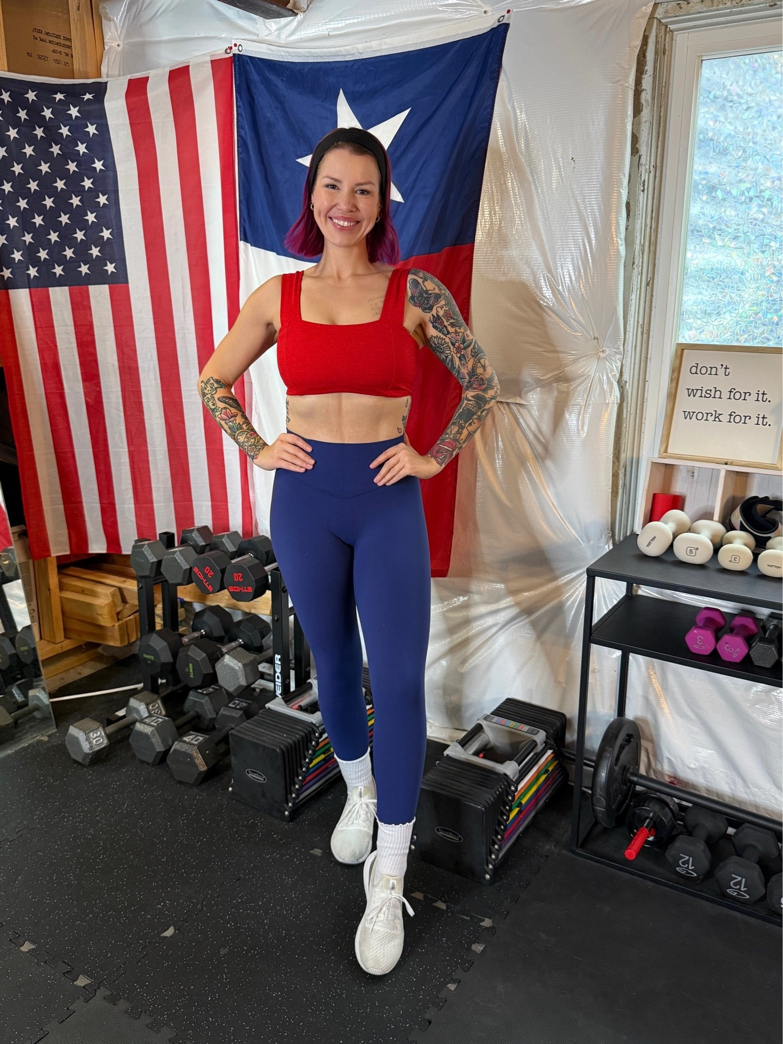 My fave leggings right now! They remind me of the Lululemon align leggings but a fraction of the price. They are also squat proof!
Sports bra is from Old Navy but it’s out of stock.
I am 5’6”, 146 lbs and I’m wearing a small.

#LTKmomlife #LTKfitnessgoals #LTKselfcare