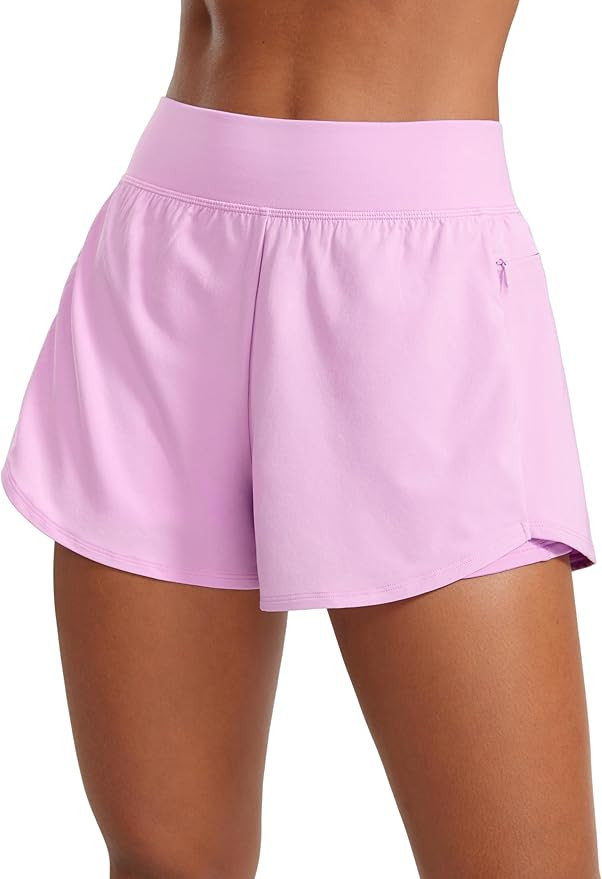 CRZ YOGA 2 in 1 Double Layer Running Shorts for Women 3" - High Waisted for Athletic Tennis Worko... | Amazon (US)