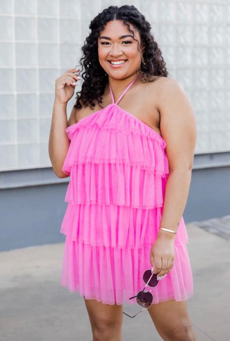 Here is a cute pink outfit idea for your  bachelorette party - perfect for a night out with the girls! Any kind of cocktail dresses (like a mini dress or a bodycon dress) would work great as a bachelorette party dress! I would suggest wearing something chic and trendy, slightly fancy but comfortable. #bacheloretteoutfit #bacheloretteoutfitideas #instabride #bridalparty #bach #gettinghitched #BacheloretteBash #cuteoutfit #whiteoutfit #pinkfrills #bachdress #pinkoutfit #gettingmarried

#LTKwedding #LTKFind #LTKstyletip