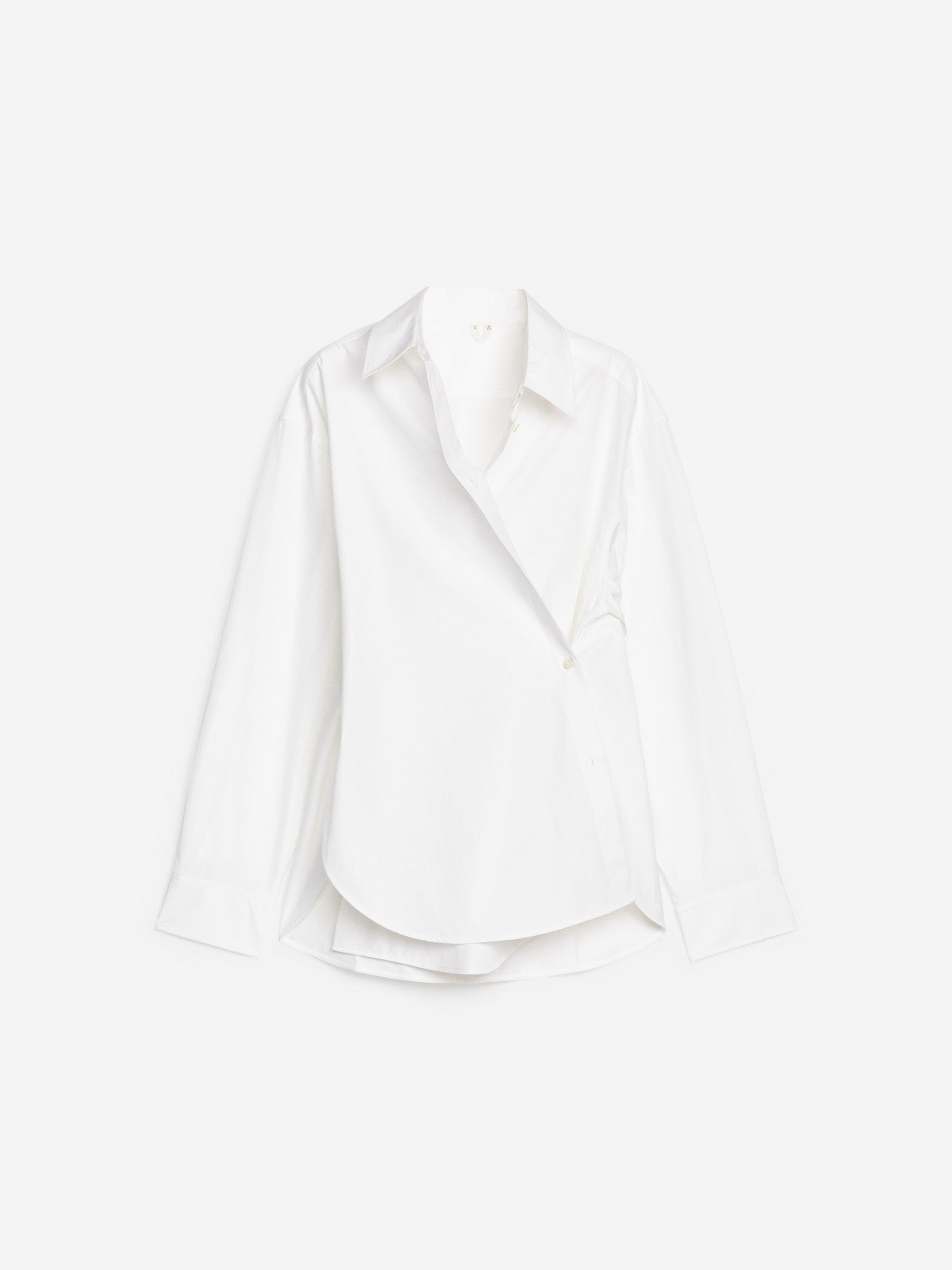 2-in-1-Hemdbluse aus Popeline – Weiß – Damen – ARKET DE | Arket EU