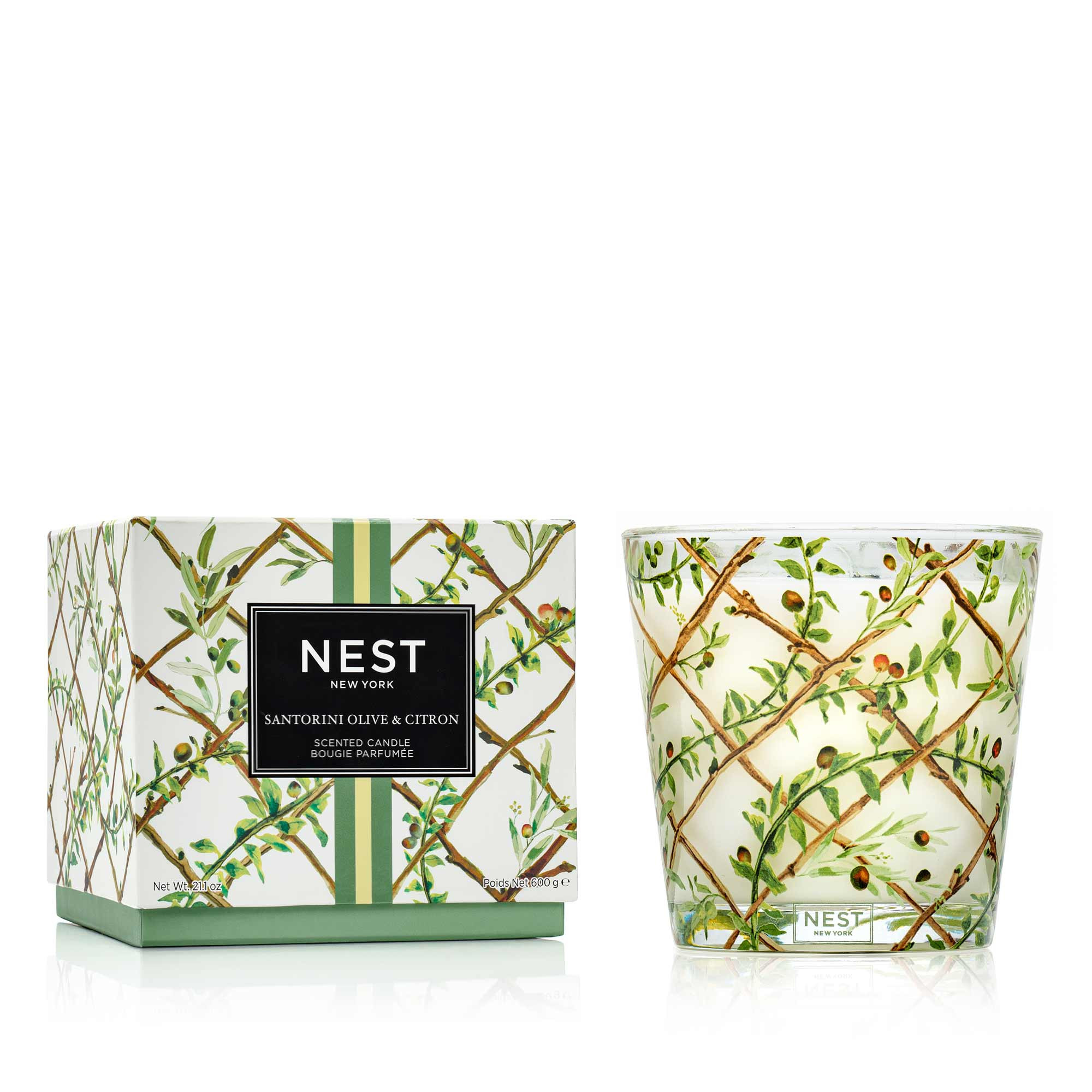 Santorini Olive & Citron Specialty 3-Wick Candle | NEST Fragrances