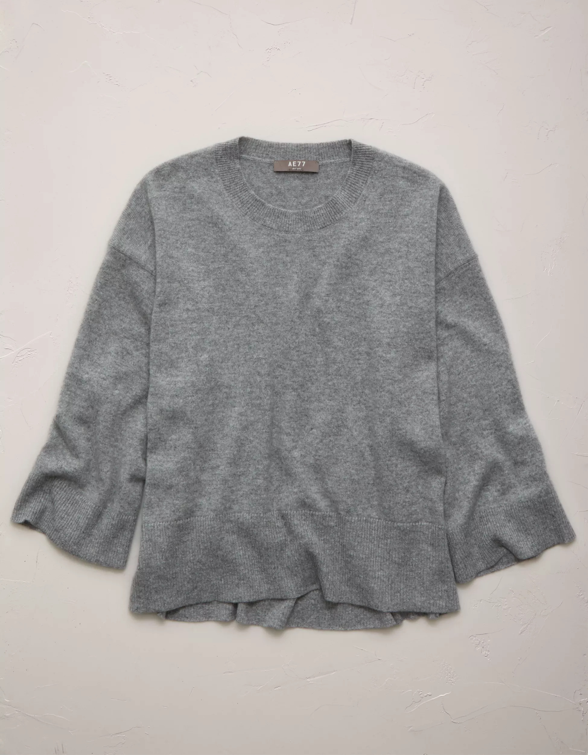 AE77 Premium Oversized Cashmere Sweater T-Shirt | American Eagle Outfitters (US & CA)