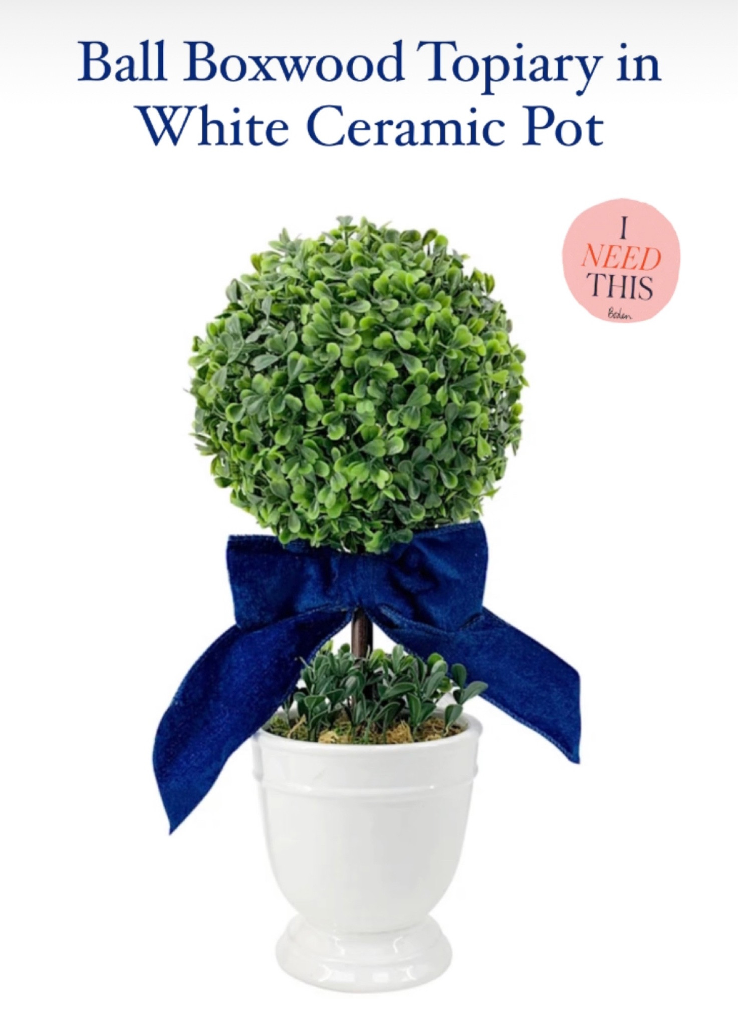 The most precious potted topairy. 

#LTKhome