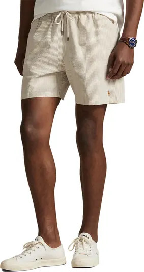 Polo Ralph Lauren Traveler Seersucker Swim Trunks | Nordstrom | Nordstrom