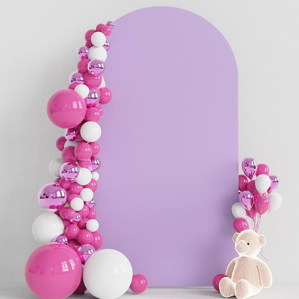 Wokceer 7.2FT Wedding Arch Cover Spandex Fitted Wedding Arch Stand Covers Round Top Chiara Arch B... | Amazon (US)