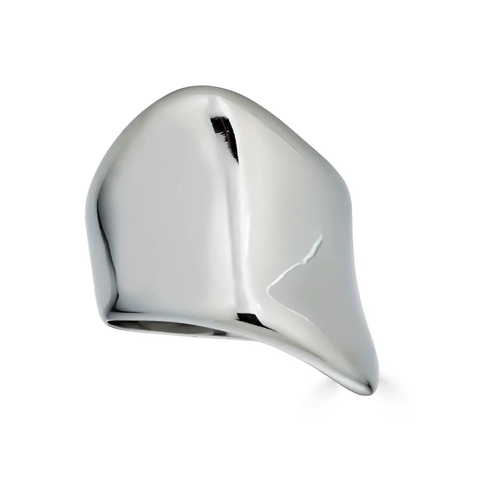 Lana “Silver” Wide Wave Ring | ALAIS BRANCHE'