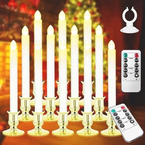 Window Candles 12 Pack Battery Operated Candles with Timer Flameless Candles Battery Candles with... | Amazon (US)