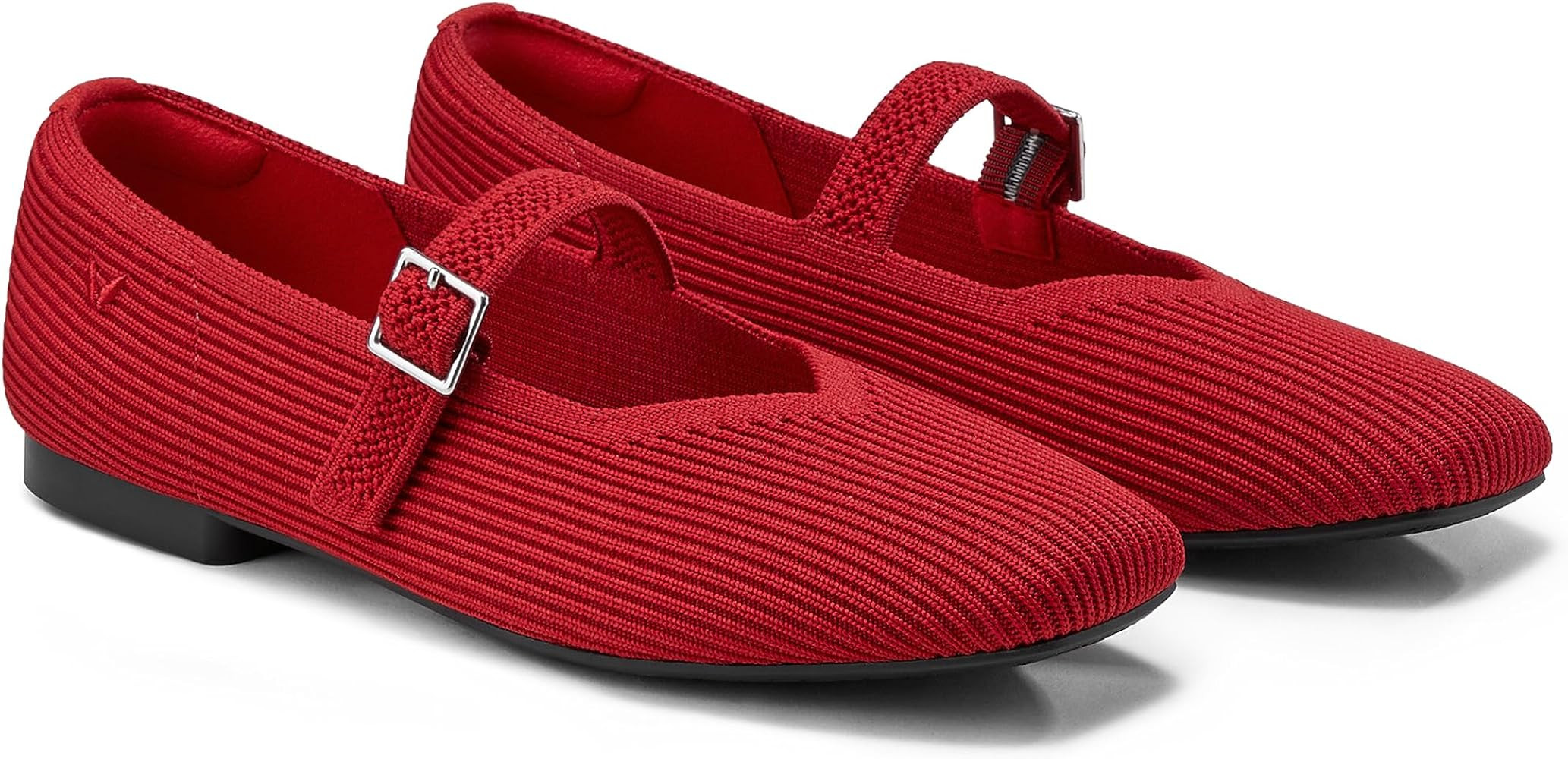 VIVAIA Margot Mary Jane Women Flat Shoes Slip on Square-Toe Washable Shoes Comfortable for Work w... | Amazon (US)