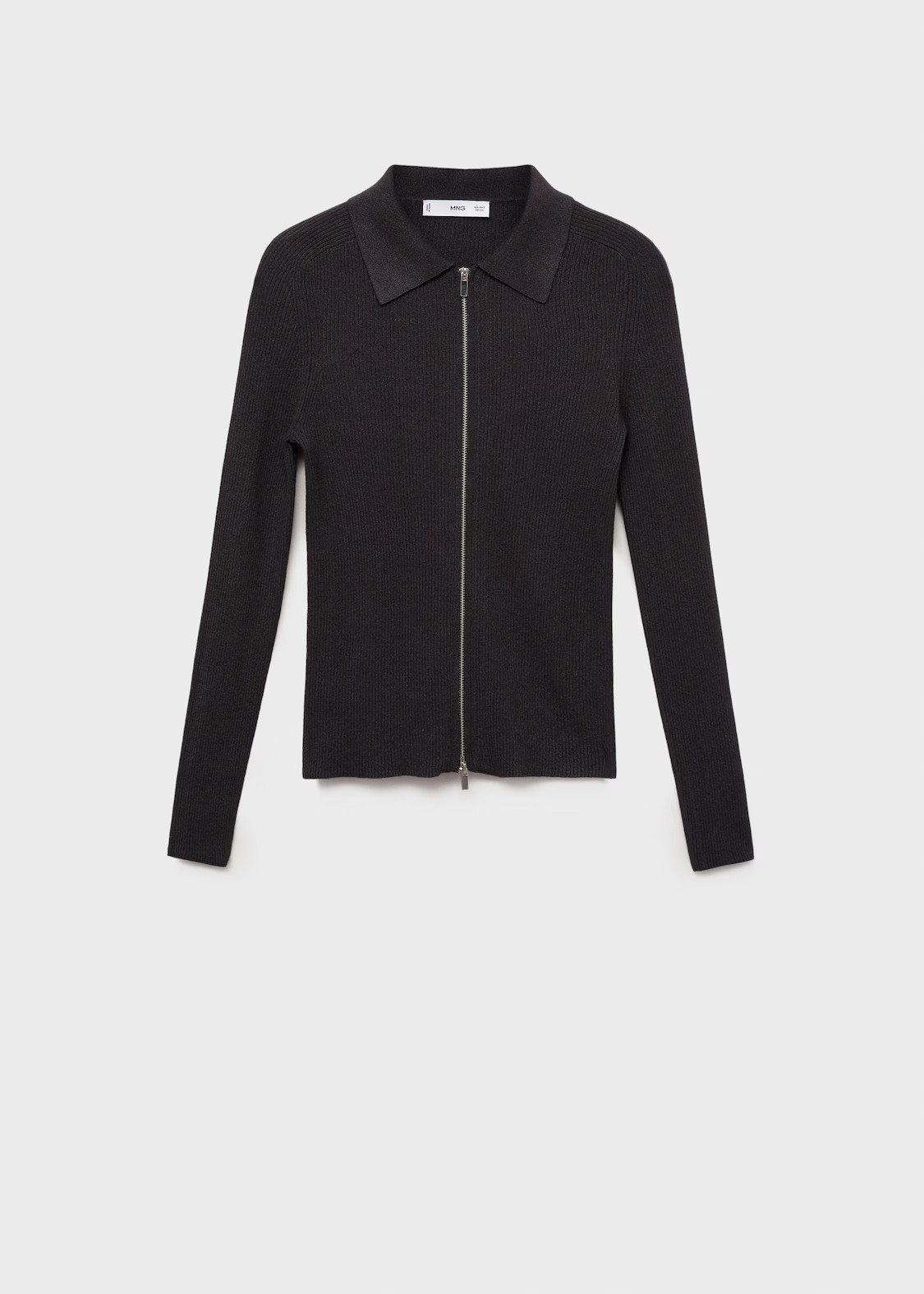 Zipped knit cardigan - Women | MANGO United Kingdom | MANGO (UK)