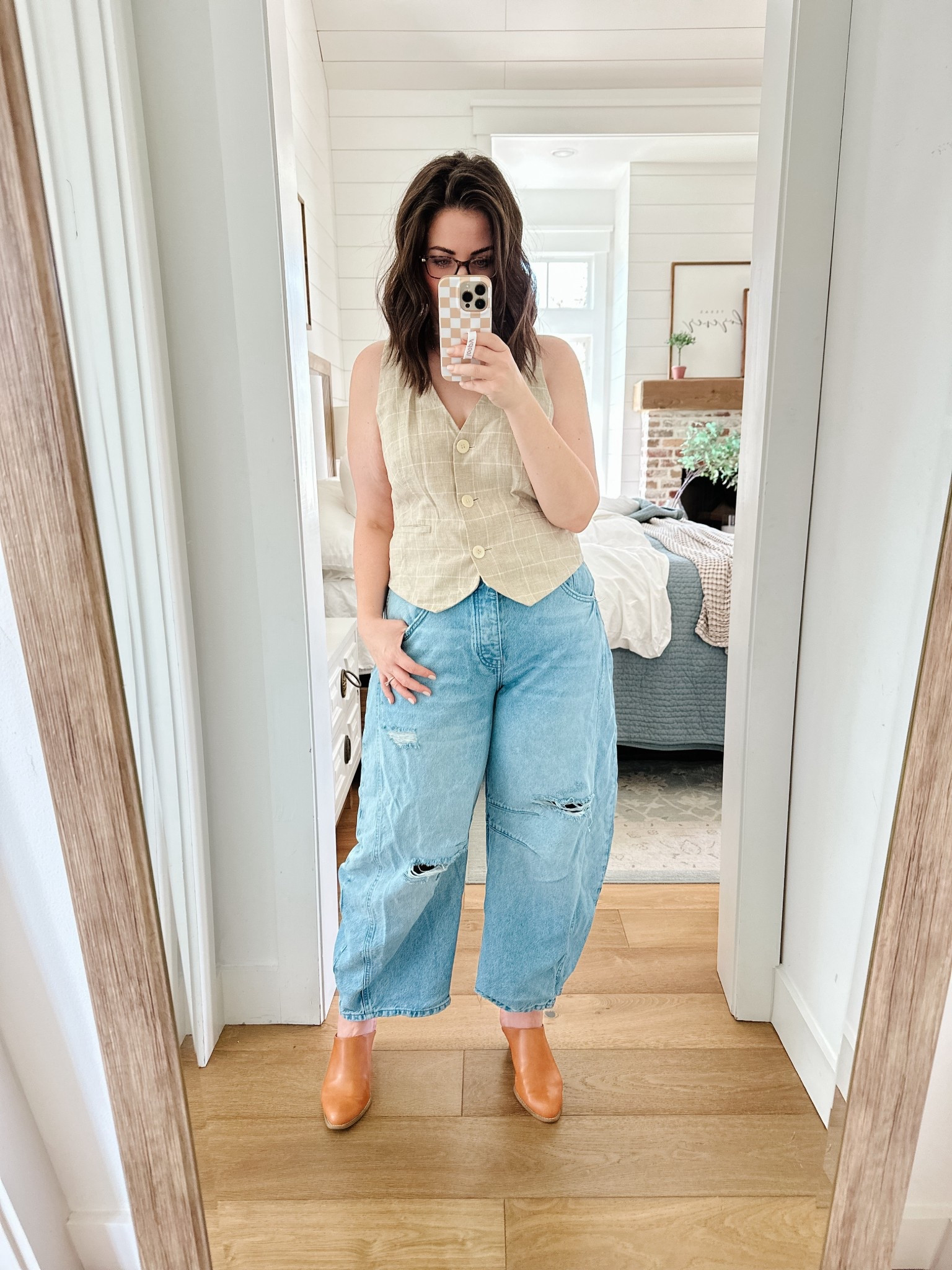 Ignore the wrinkles and possible the pants/shoes, too. 😬 

#LTKOver40 #LTKMidsize