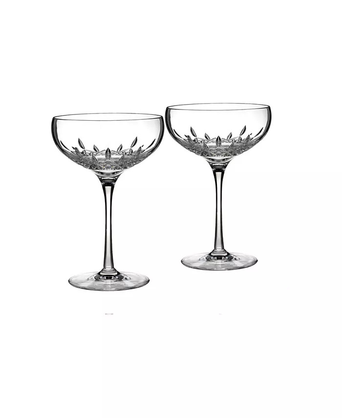 Lismore Essence 2 Piece Champagne Saucer, 7 Oz | Macy's