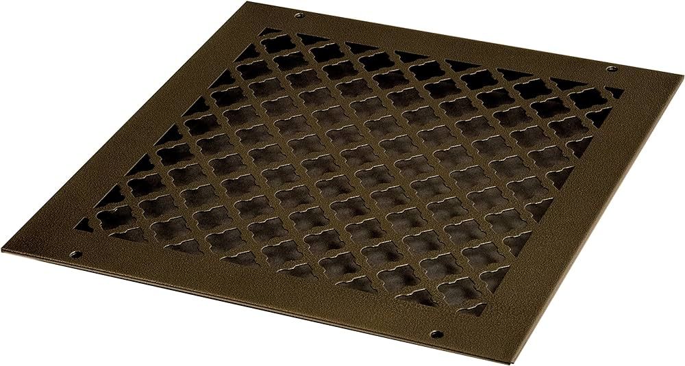 SteelCrest BTU12X12RORBH Series Designer Wall/Ceiling Vent Cover, with mounting Screws, Oil Rubbe... | Amazon (US)