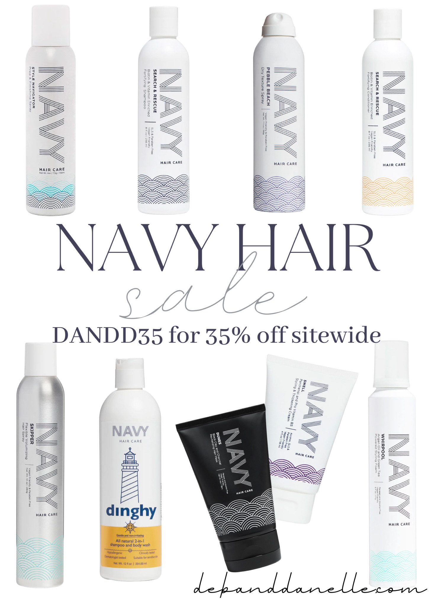 Navy Hair care sale site wide!! 🤩 Use code DANDD35 for 35% off!!

Sale alert, haircare, hair growth, hair products, sales today, deals today, Navy Hair Care, Deb and Danelle 

#LTKbeauty #LTKsalealert #LTKSale