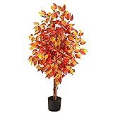 4ft. Autumn Ficus Artificial Fall Tree | Amazon (US)