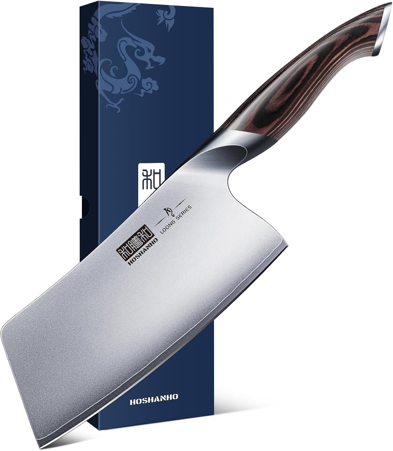 HOSHANHO Cleaver Knife 7 Inch, Ultra Sharp Vegetable Meat Chopper Knife | Amazon (US)