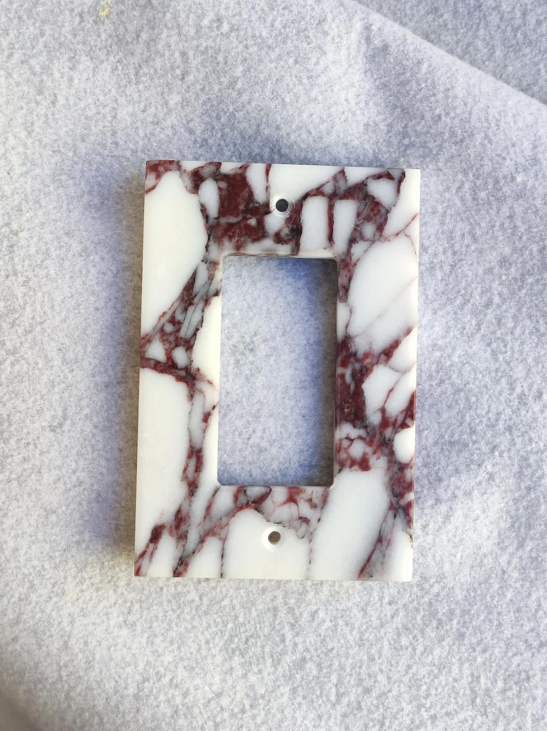 1-gang Decorator Gfci Outlet Wall Plate, Decorator Marble Cover, SPECIAL Over SIZE Viola Marble -... | Etsy (US)