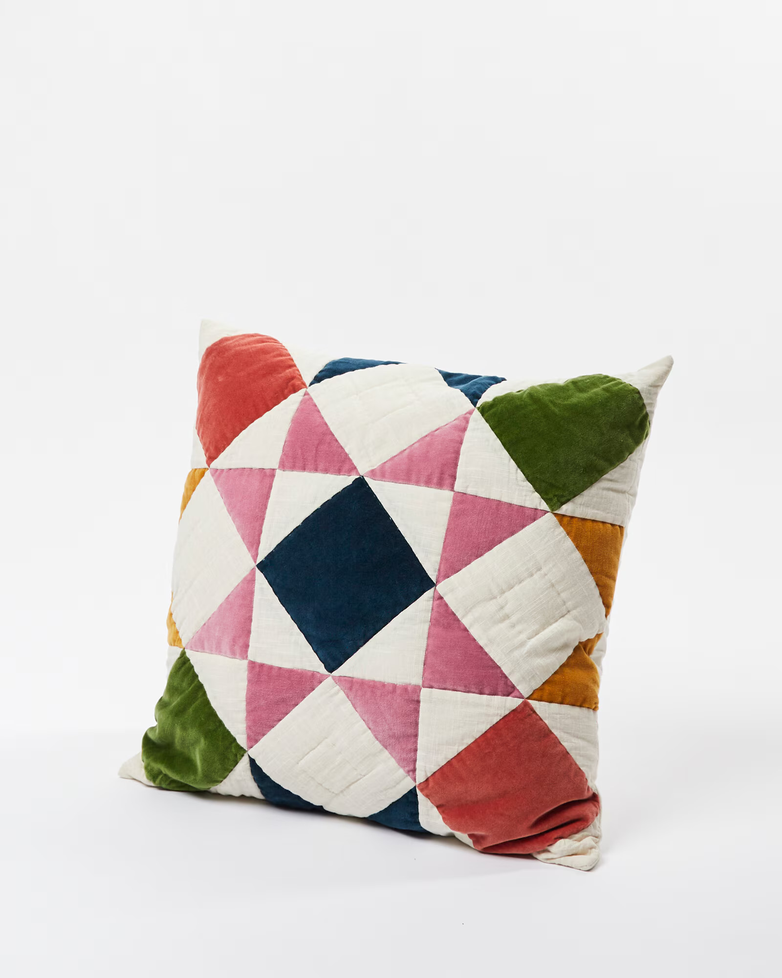 Patchwork Multicolour Velvet Cushion Cover | Oliver Bonas | Oliver Bonas (Global)