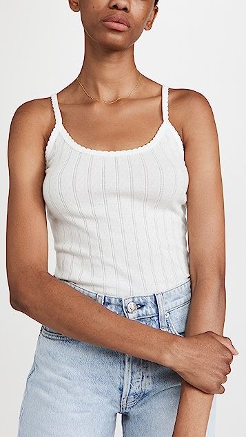 Pointelle Classic Tank Top | Shopbop