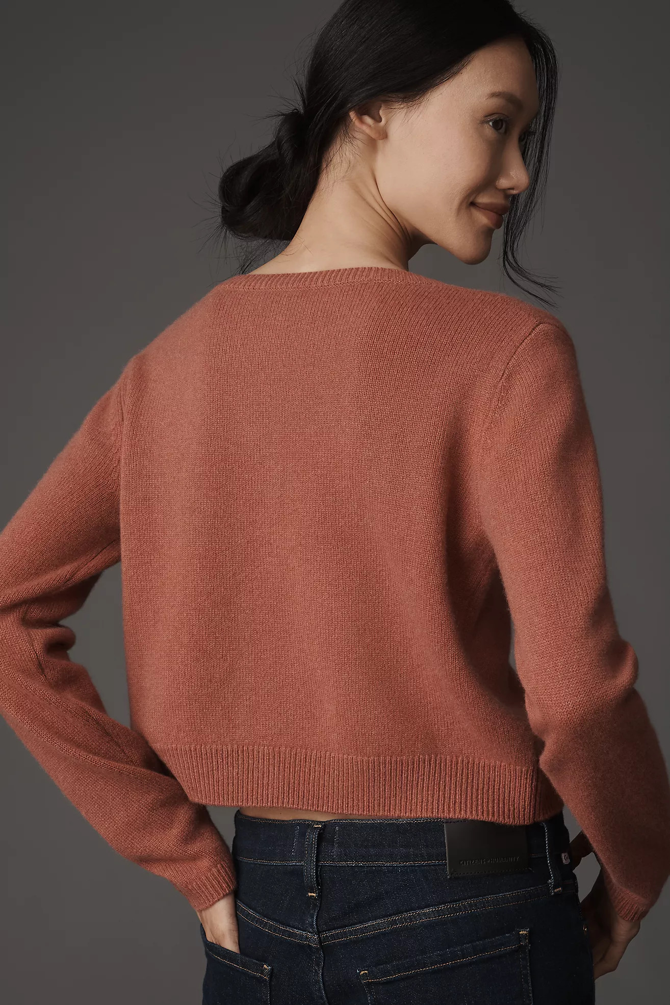Reformation Clara Cashmere Crew Cardigan Sweater | Anthropologie (US)