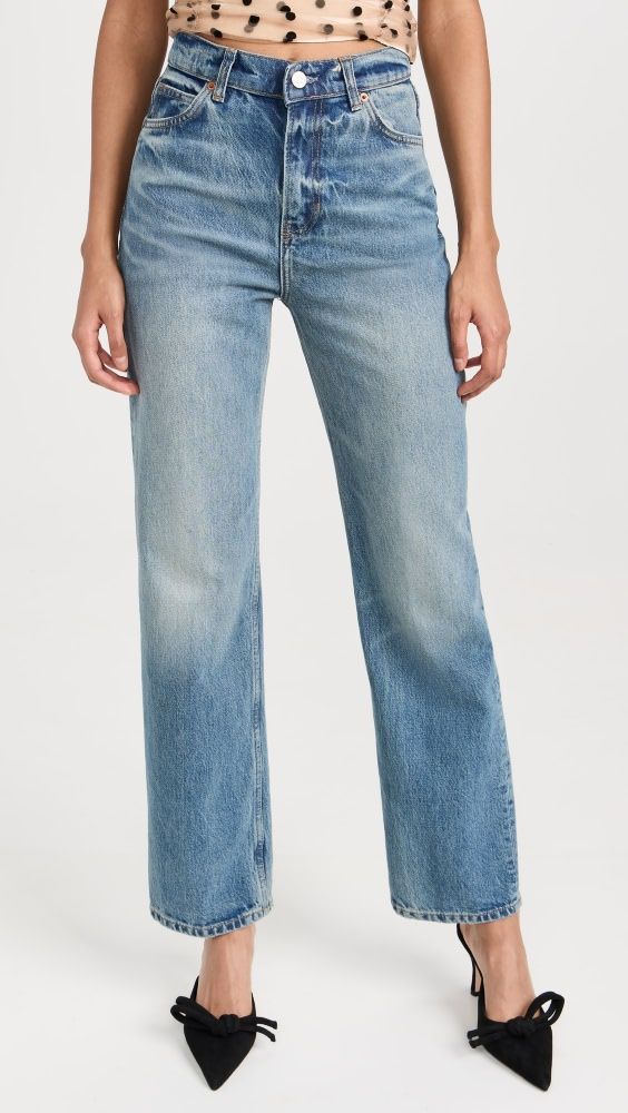 Reformation Abby High Rise Straight Jeans | Shopbop | Shopbop