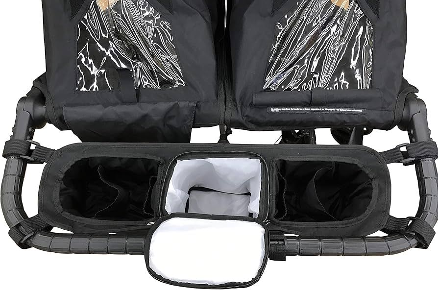 Double Stroller Organizer for Bob Duallie and Baby Jogger City Mini GT Black | Amazon (US)
