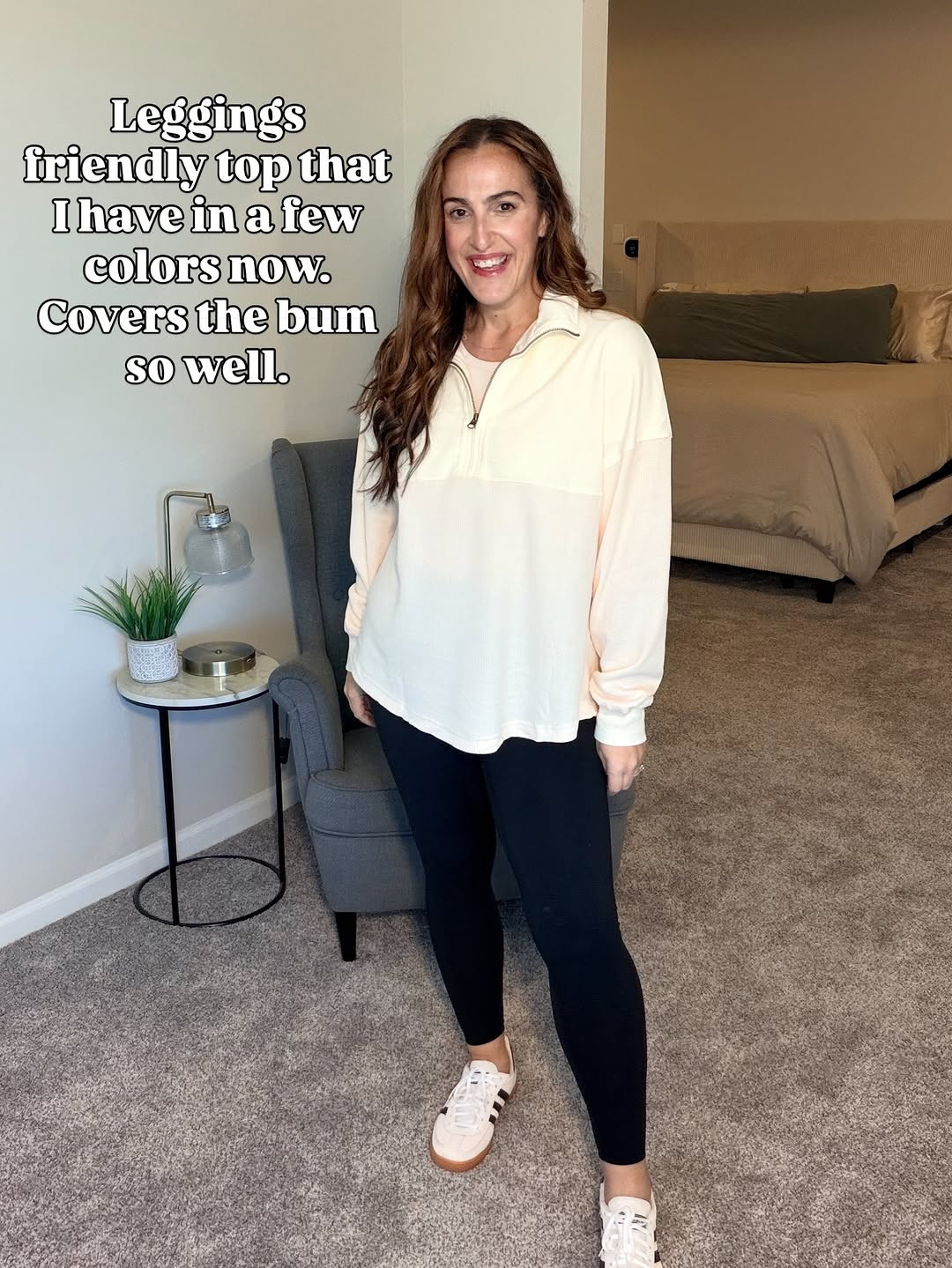 Wearing a medium in all.  When we are done with the holiday chaos, you know you are going to want something comfy  to lay around in while still looking cute. 

#comfyandcute #loungewear #casualoutfit 

 #LTKmomlife #LTKOver40 #LTKMidsize