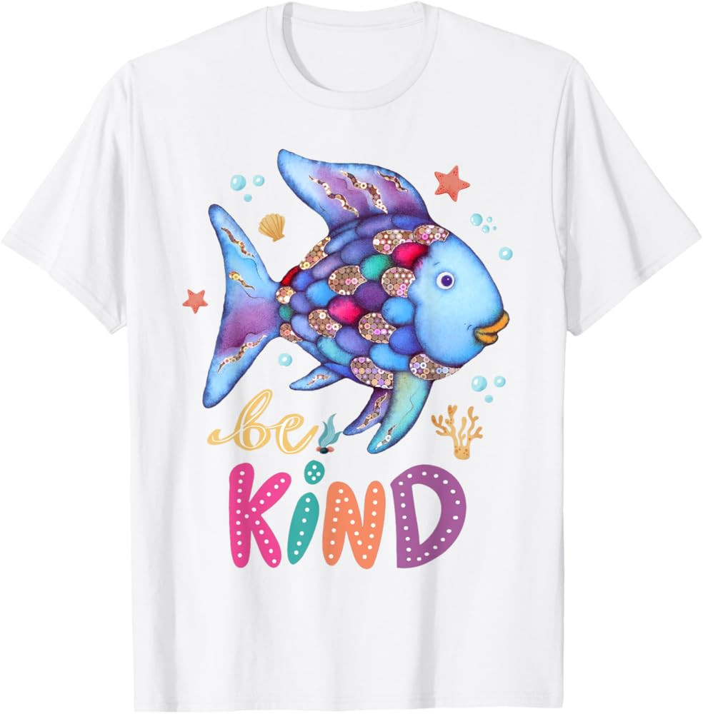 Rainbow Fish Teacher Life Teaching Gift For Back To School T-Shirt | Amazon (US)