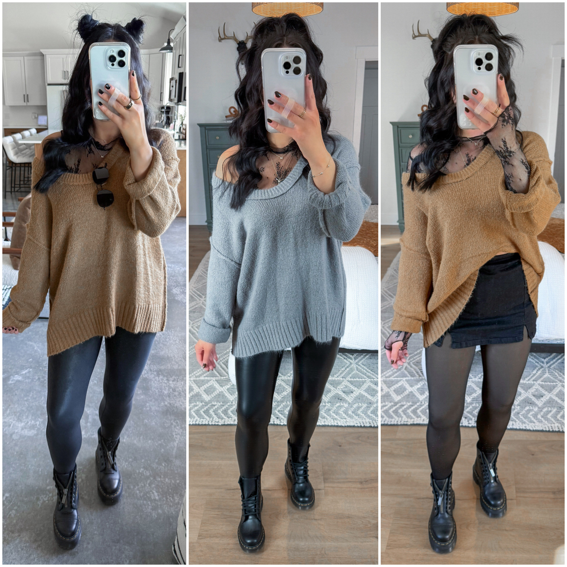 The best oversized sweater that you all loved in 2025! It's legging friendly and does come in other color options! 🖤

Another top seller was my spanx faux leather leggings! They're perfect to dress up or down - one of my all time favorite leggings for the past few years! 👏🏼

*Some things may be low on stock since two of these looks are older!  

 #LTKFindsUnder50 #LTKFindsUnder100
