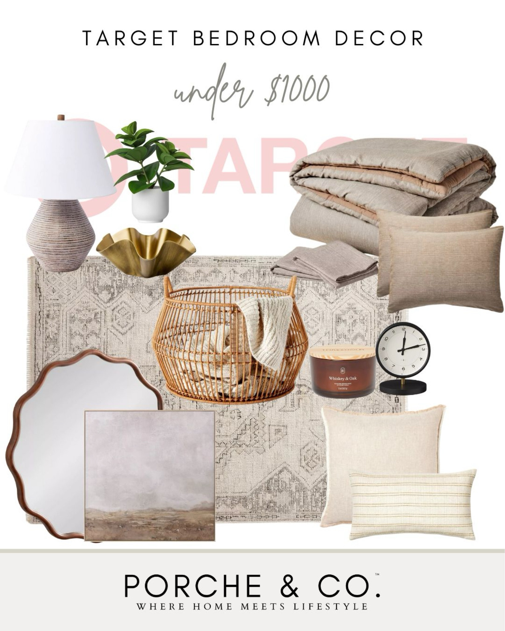 Target, bedroom decor, Target bedroom, modern classic bedroom 
#visionboard #moodboard #porcheandco

#LTKStyleTip #LTKFallSale #LTKHome