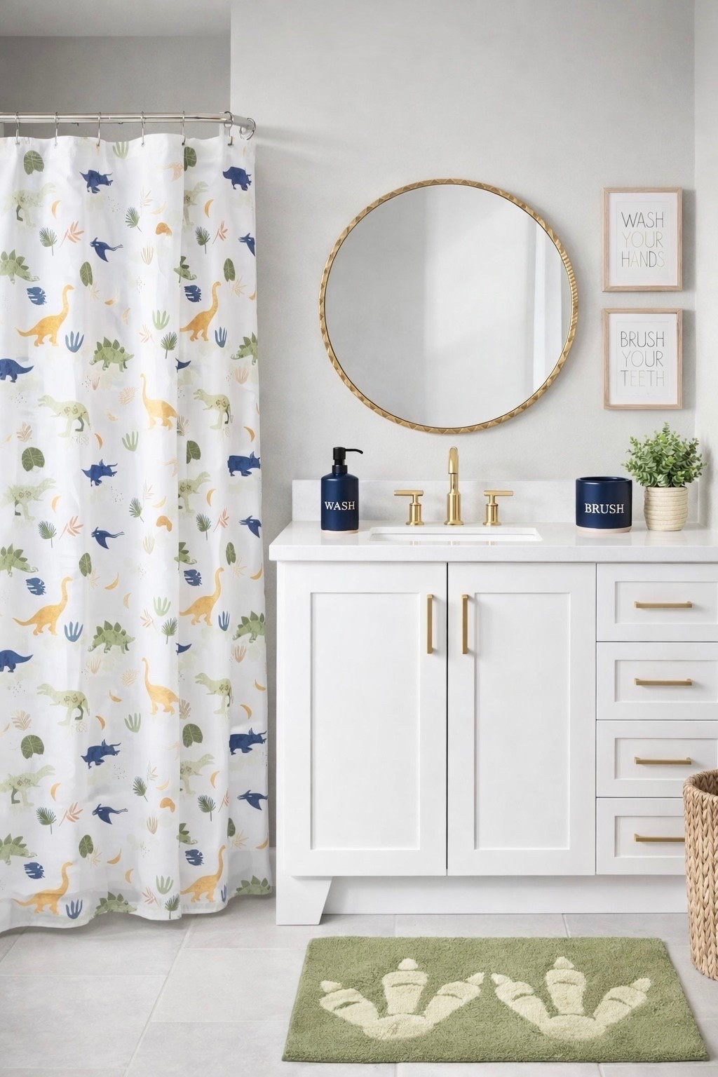 Kids’ Dinosaur Themed Bathroom Design Ideas

Toddler boy bathroom, dinosaur decor, green and navy blue decor, toddler room, baby boy nursery, green bathroom decor, bathroom makeover, little boy decor, dinosaur shower curtain, bathroom storage, children’s’ bathroom, home decor, Target kids’ decor, Amazon home finds

#LTKHome #LTKKids