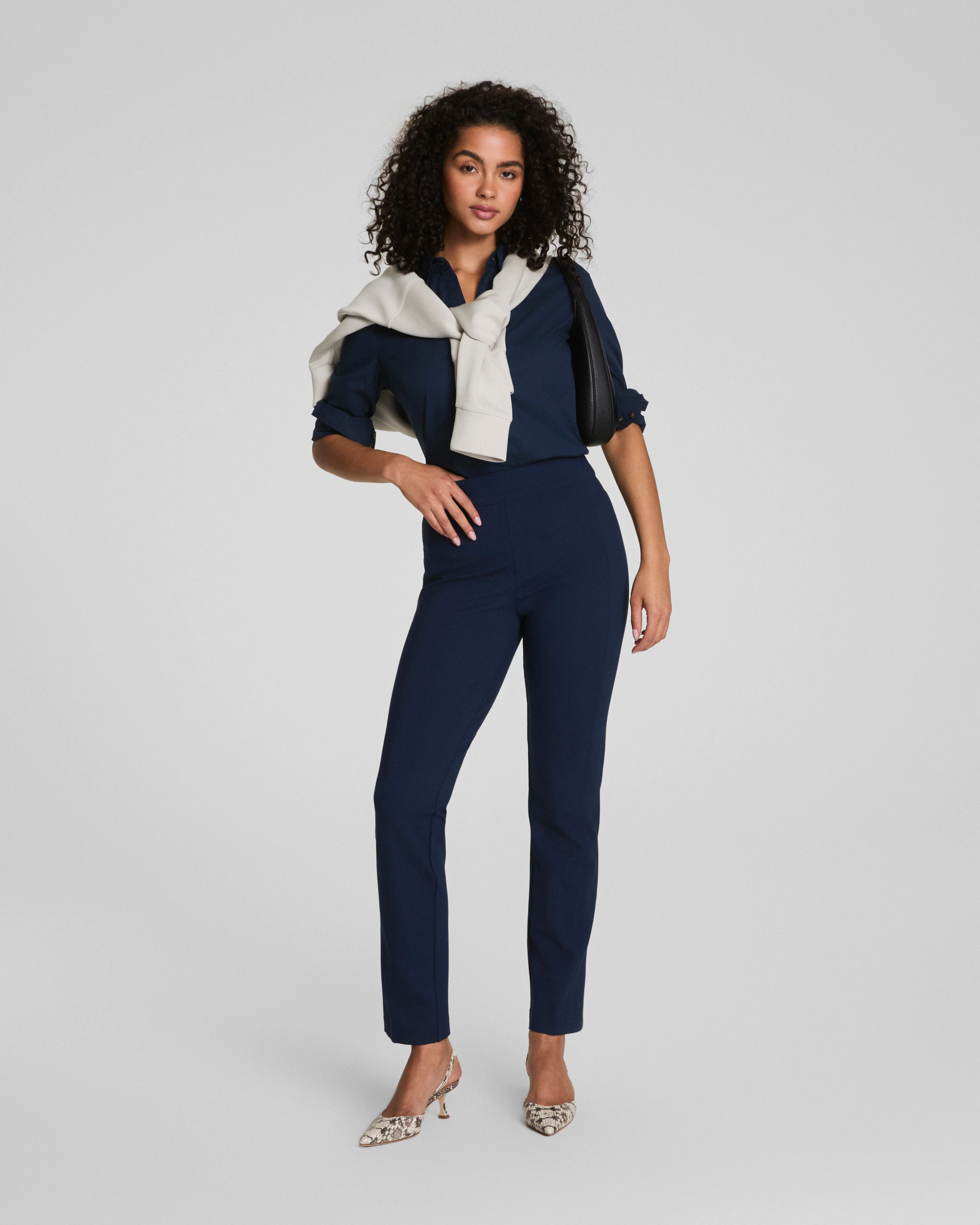 Ponte Slim Straight Pant | Spanx