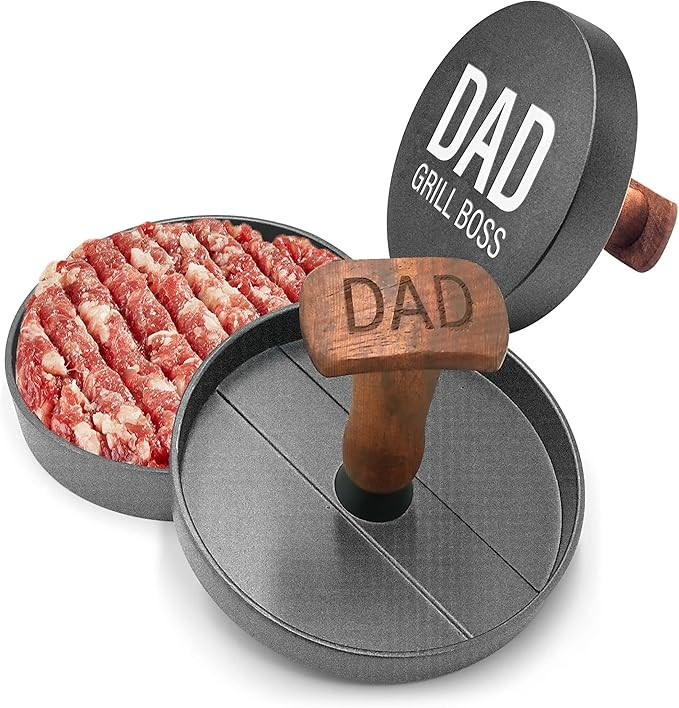 GALVANOX Grilling Gift for Dad, Non-Stick Hamburger Press Patty Maker, Aluminum BBQ Burger Mold ... | Amazon (US)
