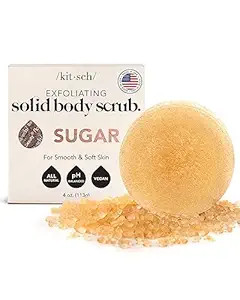 Kitsch Exfoliating Sugar Body Scrub Bar - Moisturizing Soap Bar for Glowing & Hydrated Skin | Mad... | Amazon (US)