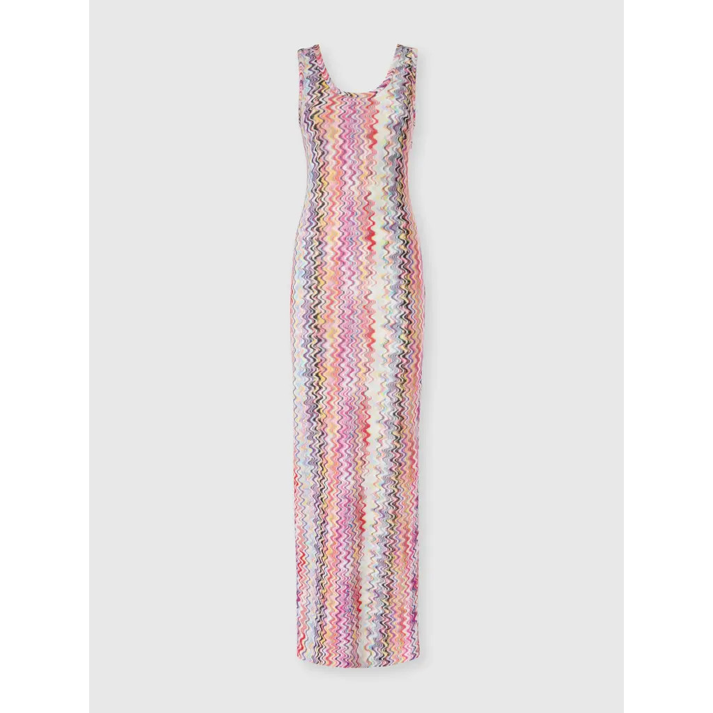 Missoni Long Tank Dress in Pink & Multicoloured at Nordstrom, Size 44 It | Nordstrom